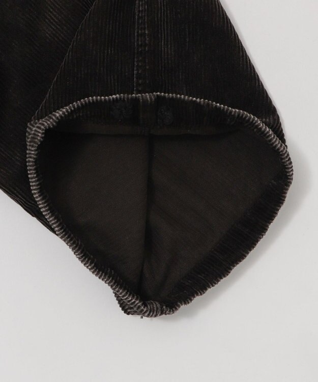 WEGO 【ウエストゴム/MLサイズ展開】イージーコーデュロイカーゴパンツ ブラックその他