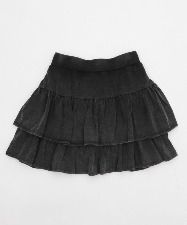 WEGO 【ウエストゴム】カットフリルスカパン スミクロ