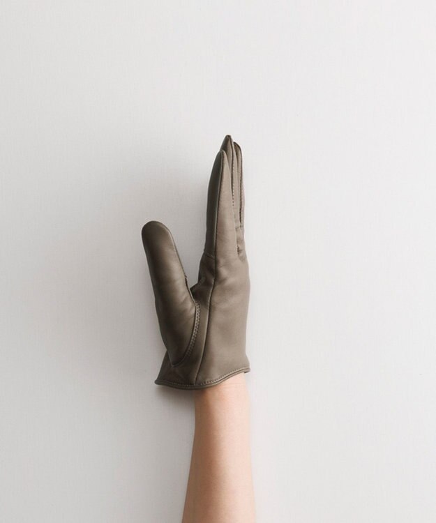 ORuKuBET Italian Sheep Short - Touch Panel (WOMEN)【日本製】 グレージュ2