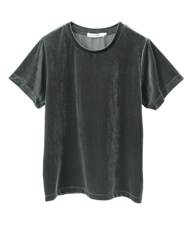 AMERICAN HOLIC ベロアTシャツ Charcoal Gray