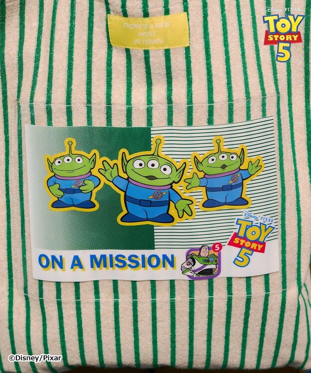 AMERICAN HOLIC 【TOY STORY 5】ストライプパイルトートBAG Beige