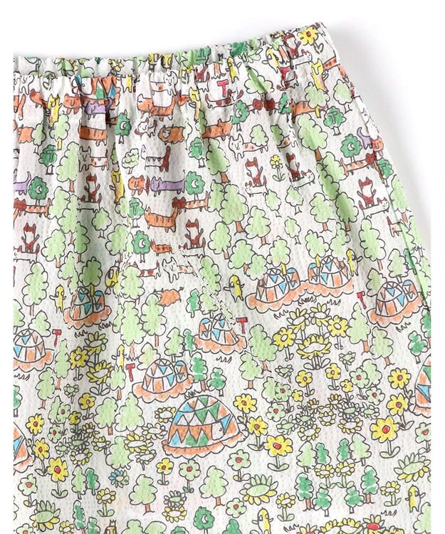 tsumori chisato SLEEP ツモリチサト パジャマ 綿100%(本体) ローン素材 7分袖 長袖 8分丈 レディース UDT213 /ワコール メロン