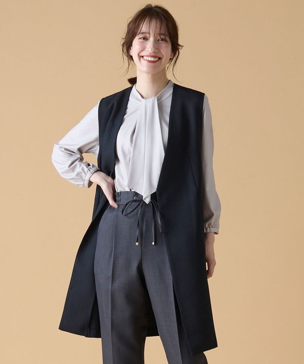 ANY 【洗濯機可能/セットアップ対応】イージケアスタイルアップジレ ブラック