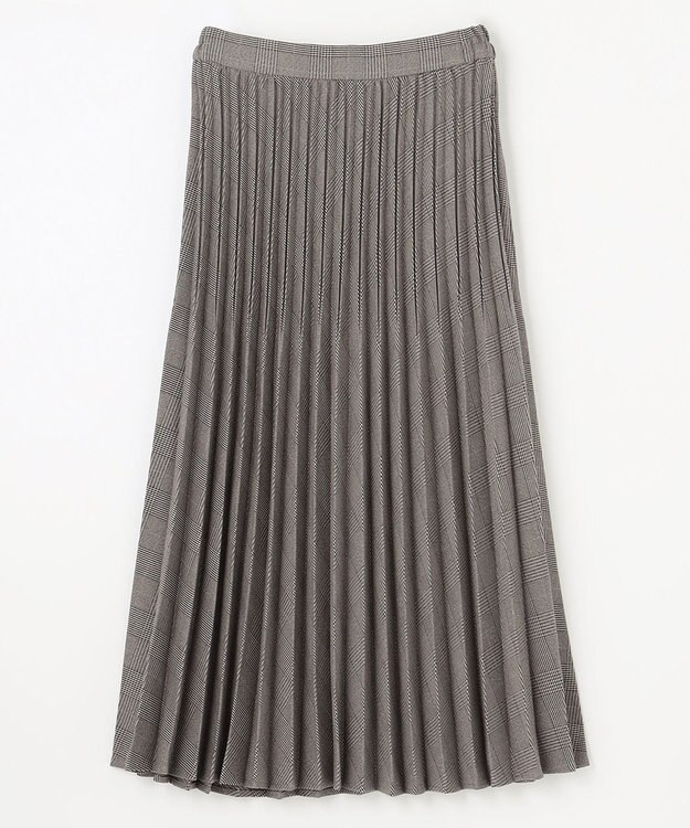 ANY 【10色展開/ウエストゴム】ウーリッシュフラノ プリーツスカート グレーグレンチェック