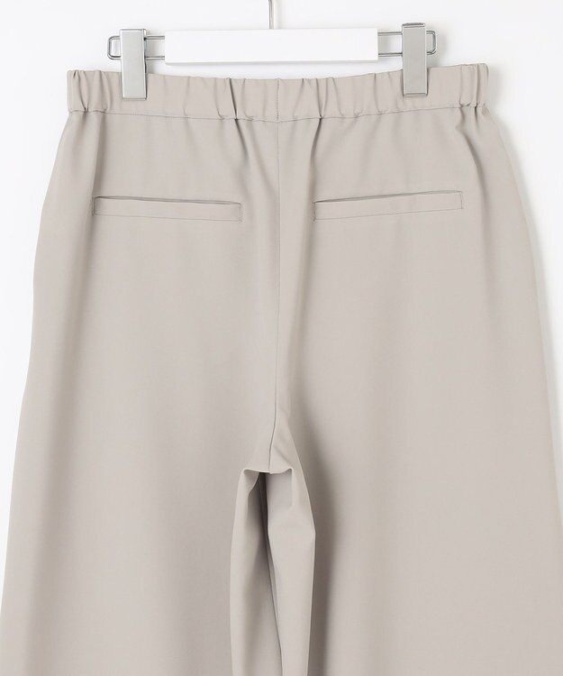 自由区 L 【洗える】ライト2WAYストレッチワイド パンツ グレー系