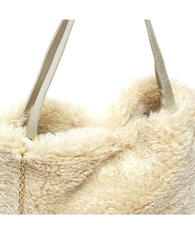 Regalo Felice 【軽くて肩にも掛けやすい / エコファー】トート / REGALO IV(アイボリー)