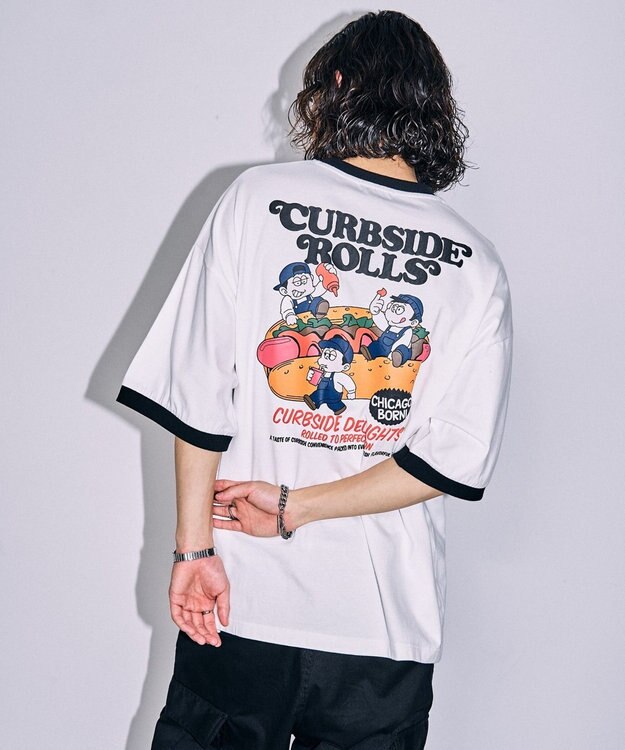 WEGO ボーイズグラフィックリンガーBIGT（S） ホワイト