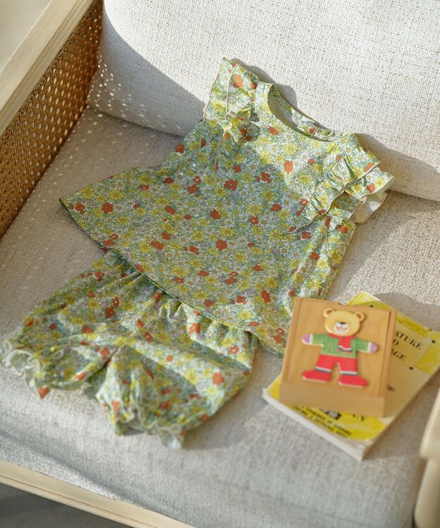 組曲 KIDS 【80-90cm】マーガレットガーデン セットアップ イエロー系5