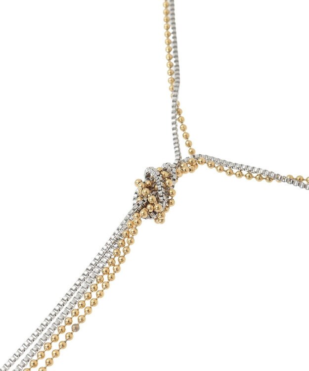 AMERICAN HOLIC 【ステンレス】2ラインネックレス Mix