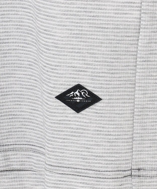 JOSEPH ABBOUD MOUNTAIN 【ゆったり】グリットワッフル アウトドアTシャツ ライトグレー系