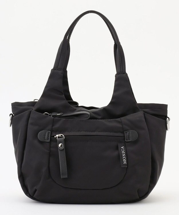 LA BAGAGERIE 【MONICA】ラウンド2WAYミニトートバッグ ブラック