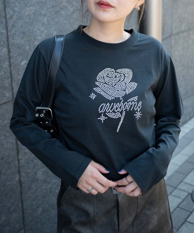 WEGO ラインストーンサイドドロストロンT ブラック