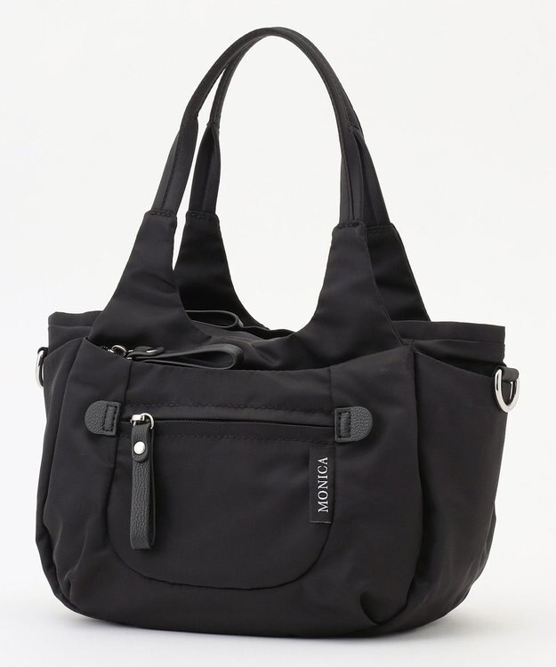 LA BAGAGERIE 【MONICA】ラウンド2WAYミニトートバッグ ブラック