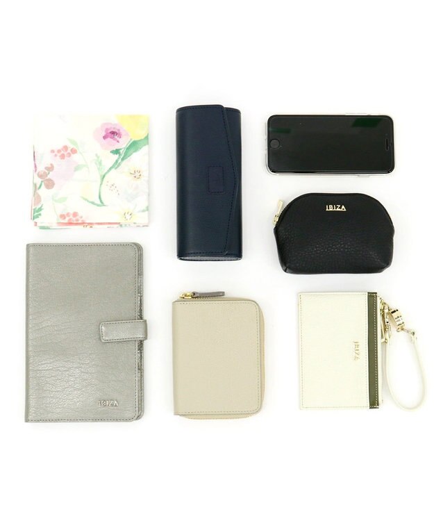 IBIZA リンピード　牛革　ショルダーバッグ ライトグレー