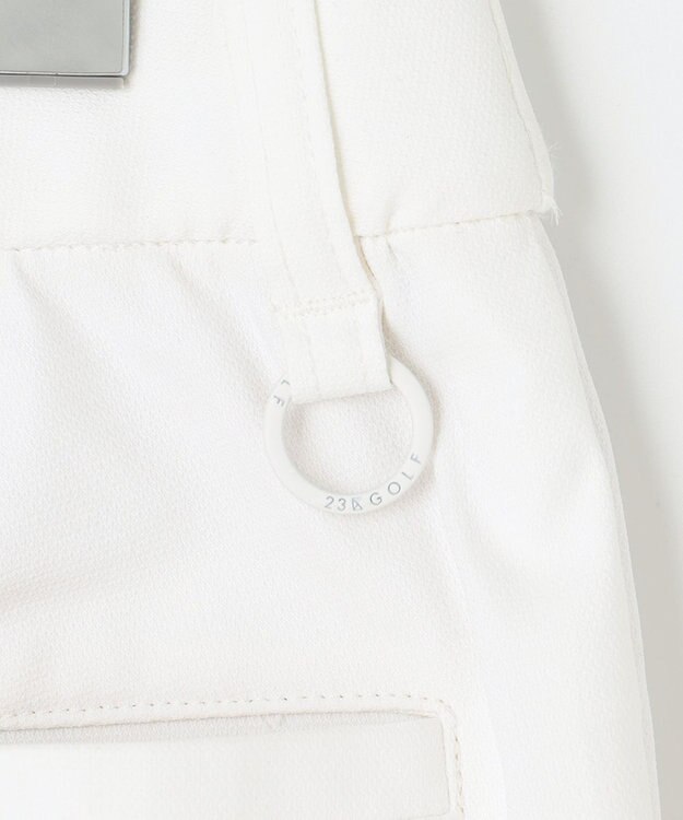 23区GOLF 防透素材で白でも安心！【WOMEN】【撥水/ストレッチ】シェルタリングオックス パンツ ホワイト系