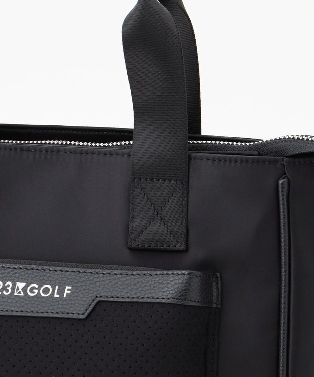23区GOLF 【UNISEX】ツイルコンビ カートバッグ ブラック系