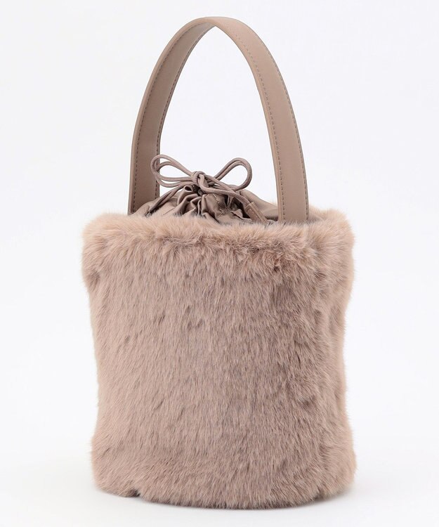 TOCCA 【ショルダー取り外し可能】MILKY TEA FURBAG ファーバッグ ベージュ系