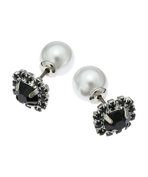 Green Parks ｅｖｅｒｙ　ｗａｌｋ．　リバーシブルビジューピアス Black