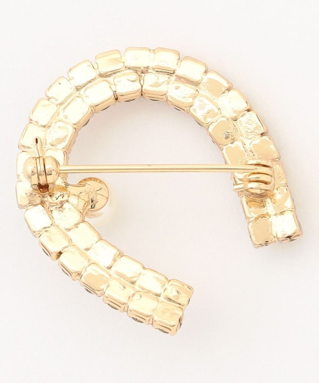 組曲 【ご好評につき追加予約・2026年干支/開運コレクション】ホースシュービジュー ブローチ ゴールド系