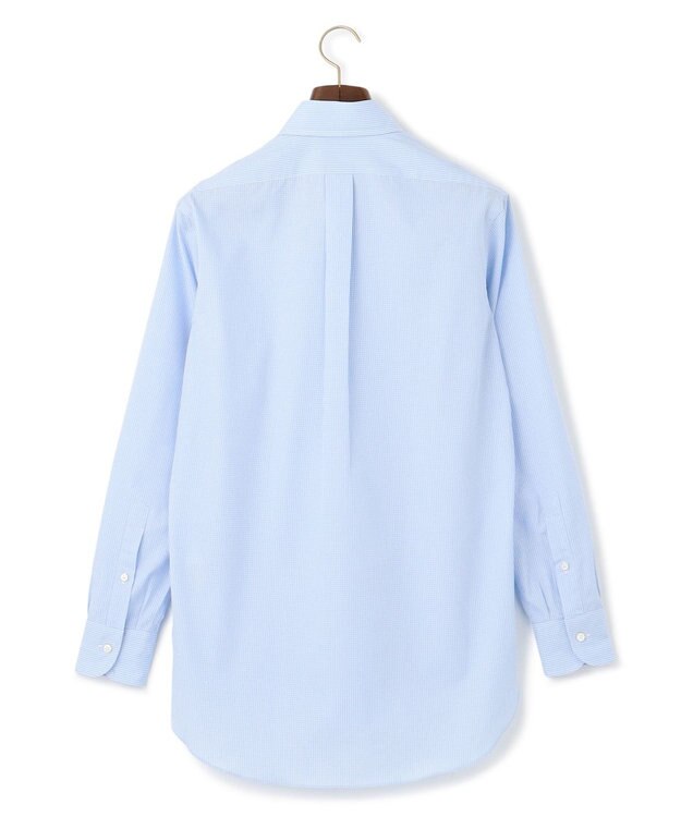 J.PRESS MEN 【Single Needle Tailoring / 形態安定】ミニギンガムチェック シャツ / B.D. サックスブルー系3