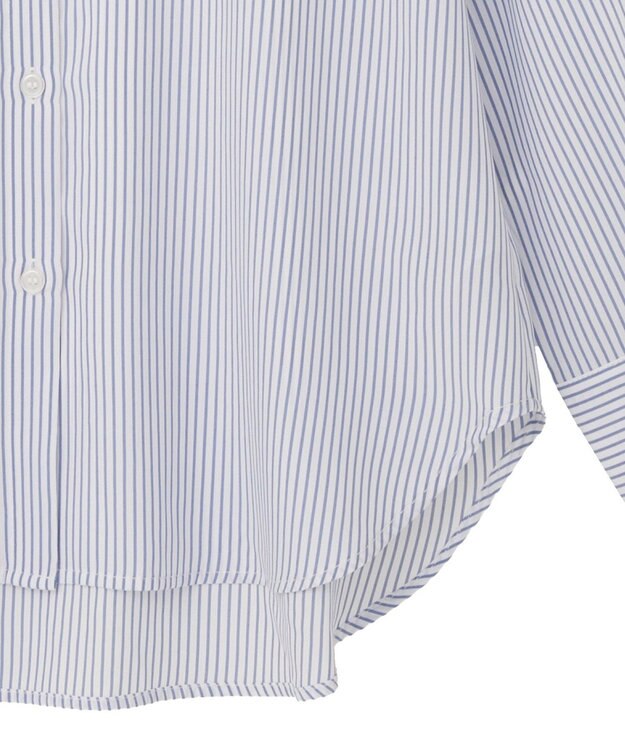 Green Parks バンドカラーインナーシャツ Stripe