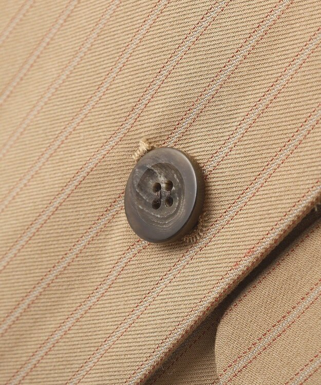 CRAFT STANDARD BOUTIQUE ストライプダブルジャケット Stripe Beige