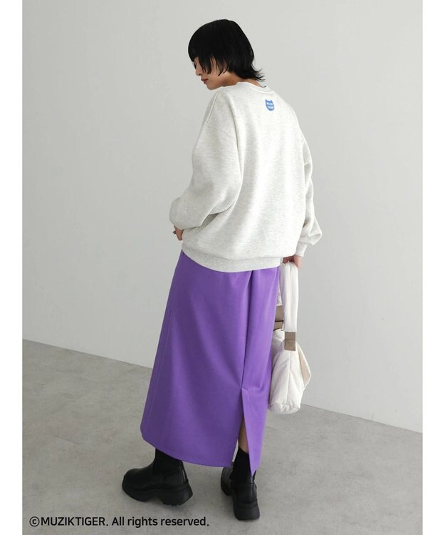 Green Parks ムジークタイガー／裏起毛刺しゅうプルオーバー Oatmeal