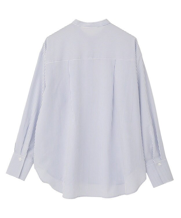 Green Parks バンドカラーインナーシャツ Stripe