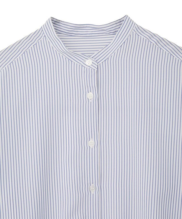 Green Parks バンドカラーインナーシャツ Stripe
