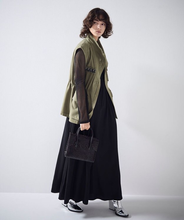 GRACE CONTINENTAL RollingSTHandbag ダークブラウン