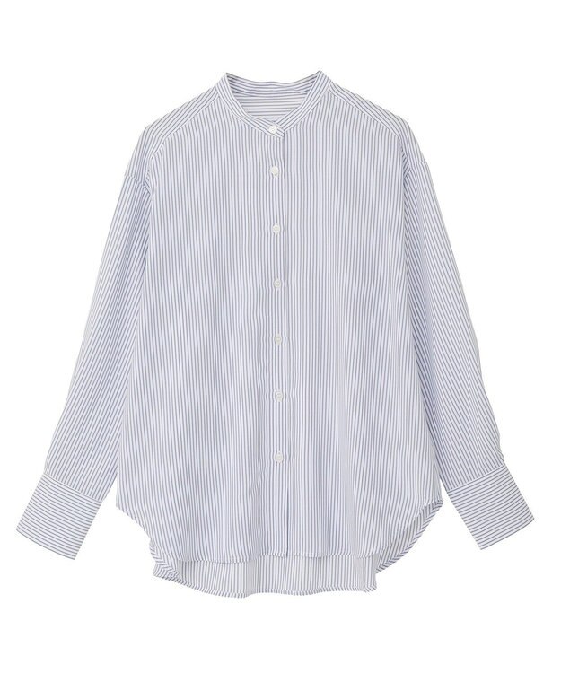 Green Parks バンドカラーインナーシャツ Stripe