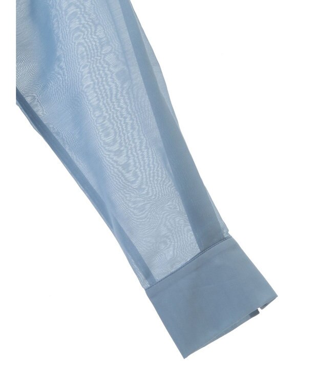 earth music&ecology バックスリットシアーシャツ Blue