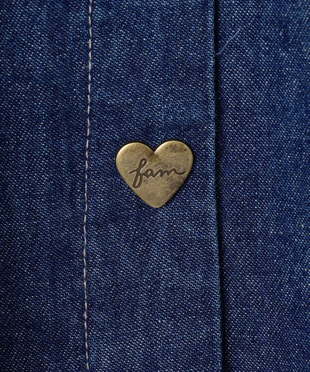 ANY KIDS デニムジャンパースカート ネイビー