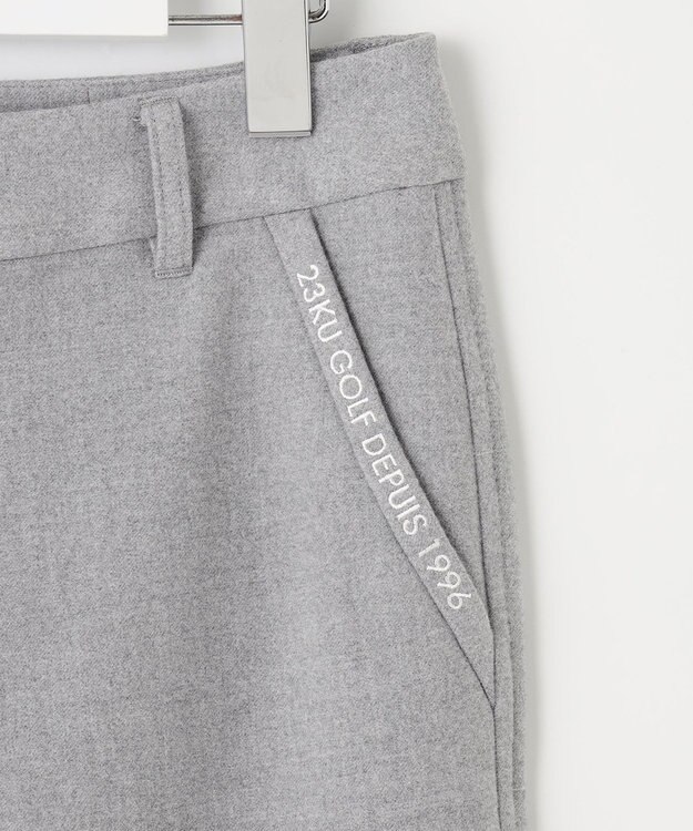 23区GOLF ウールライクなキレイ見えボトムス【WOMEN】【ストレッチ】ＴＲストレッチ ベーシックパンツ ライトグレー系