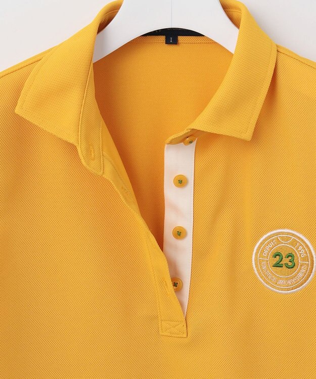 23区GOLF 【WOMEN】【吸水速乾/UVカット】エイトロックポロシャツ イエロー系