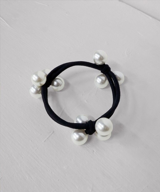 Tiaclasse 【選べる2TYPE】パール付きゴム＆シュシュ ゴムタイプ