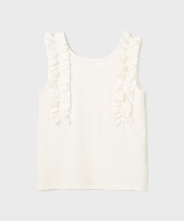 GRACE CONTINENTAL フリルカットトップ ホワイト