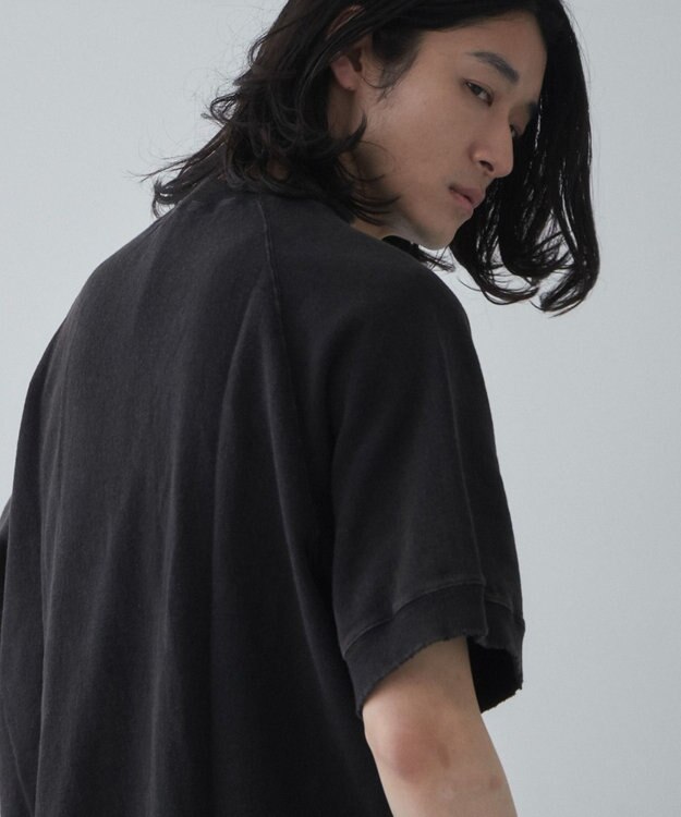 WEGO 【ユニセックス着用ITEM】ハーフスリーブスウェット ブラック