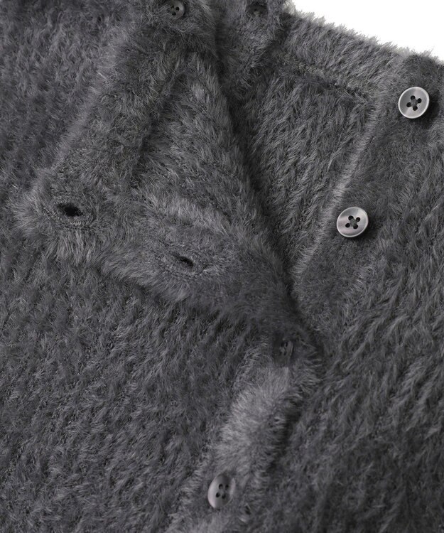 AMERICAN HOLIC 【2WAY】シャギーニットチューブトップ Charcoal Gray