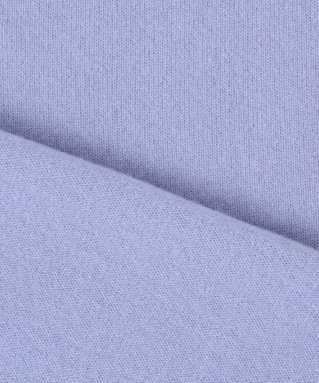 自由区 S 【洗える】ピュアカシミヤVネック ニット テンダーブルー