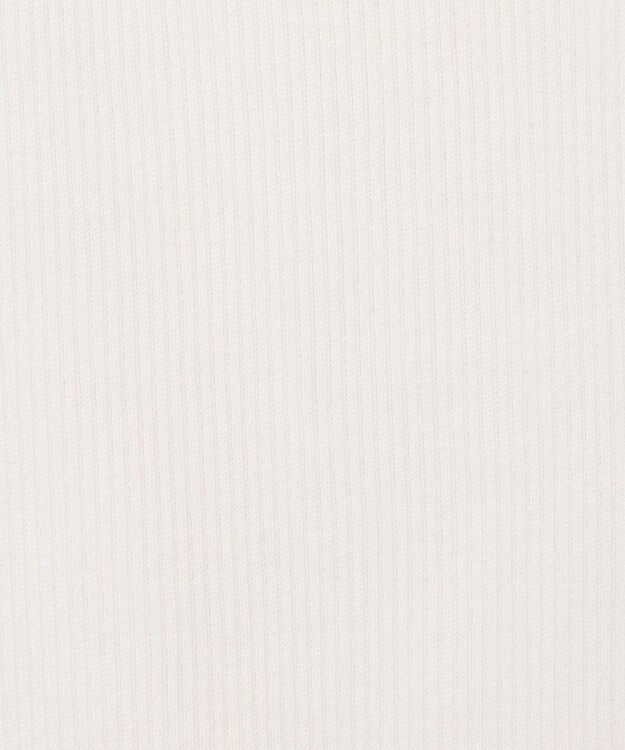 GRACE CONTINENTAL スクエアリブニットトップ ホワイト