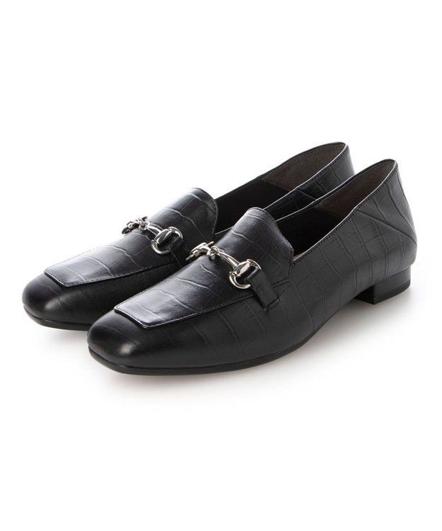 ing <ing>【WEB限定】モカシンビットローファー ブラックカタオシ