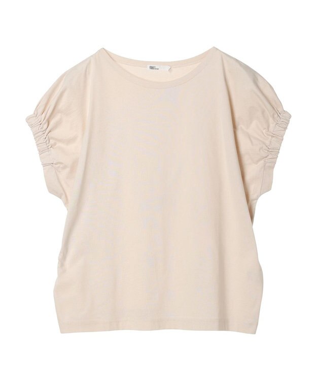 CRAFT STANDARD BOUTIQUE 【ＵＶカット】ギャザースリーブプルオーバー Ivory