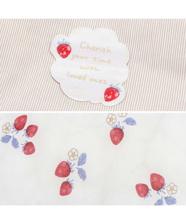 PET PARADISE ペットパラダイス クール カート用 クッション 《苺花柄》 ホワイト×レッド