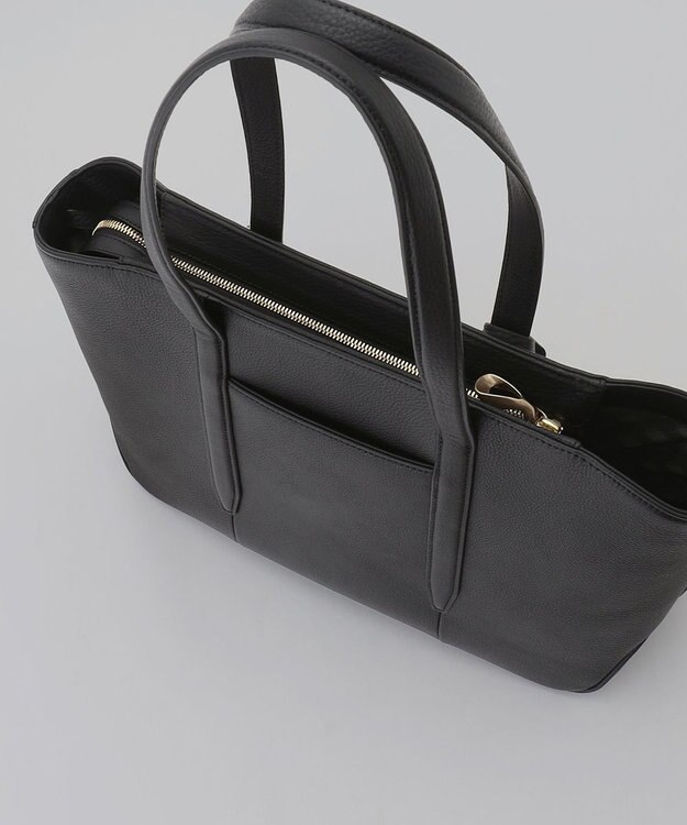 GOTAIRIKU 【ETIAM】シュリンク ファスナートートバッグ（S）《Flexi》 ブラック系