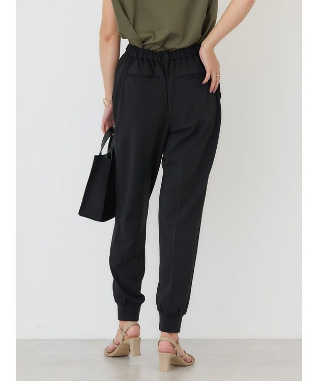 AMERICAN HOLIC イージーケア＋接触冷感リブジョグパンツ Black