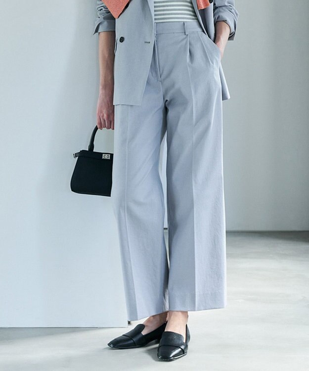 ICB LooseWeave ワイドパンツ スモーキーサックス