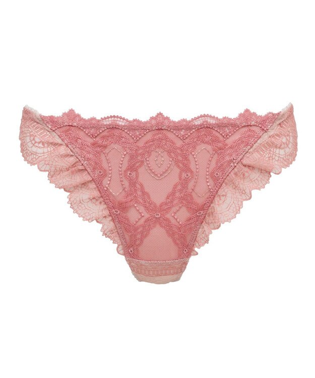 BRADELIS New York 【BRADELIS New York】ベルスタイルタンガ25A1 華やかなレースデザインタンガ テラコッタ