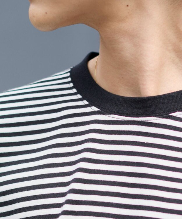 WEGO ワイドスリーブボーダーT（長袖） ブラックボーダー