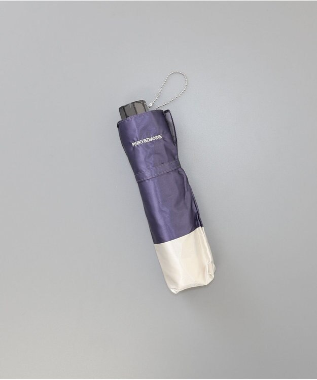 AURORA PINKY & DIANNE（ピンキー＆ダイアン） バイカラーミニ傘（折りたたみ傘） ネイビー